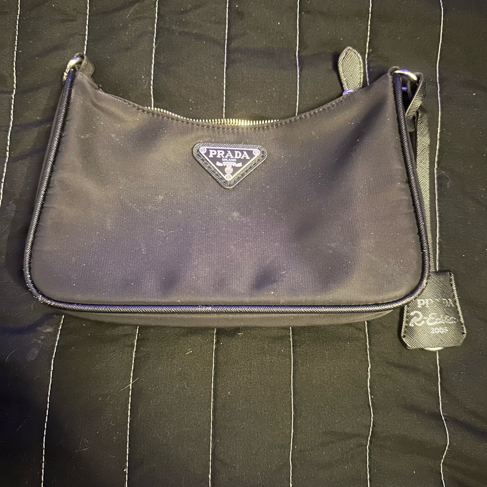 Prada Elegant Black Nylon Bag
